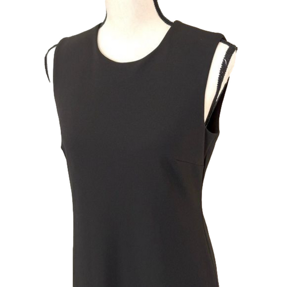 Calvin Klein Black Zip Back Shift Dress Size 4P - Picture 2 of 6